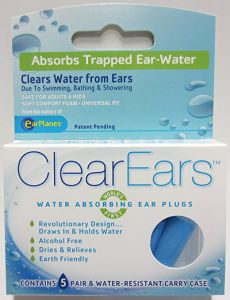 ClearEars Water Removing Earplugs