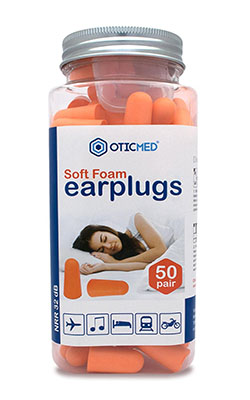 OTICMED Foam Ear Plugs for Sleeping