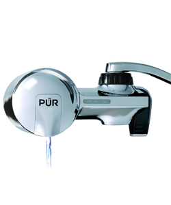 PUR PFM400H Chrome Horizontal Faucet Mount with 1 Mineral Clear Filter