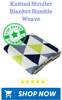 Knitted Stroller Blanket Humble Weave