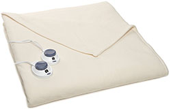 Luxury Heated Blanket Soft Fleece 
