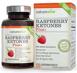 Raspberry Ketones Plus+ Advanced Antioxidant Blend with Green Tea by NatureWise