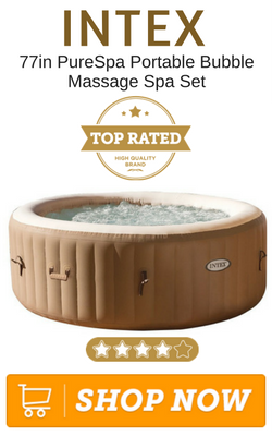 Intex 77in PureSpa Portable Bubble Massage Spa Set