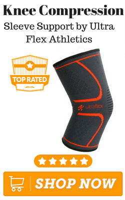 Knee Compression Sleeve Support by Ultra Flex Athletics