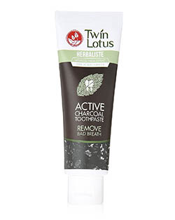 Twin Lotus Active Charcoal Toothpaste Herbaliste Triple Action