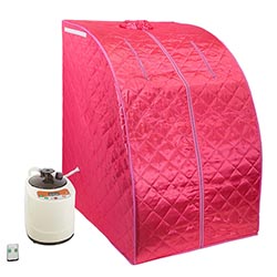 WYZworks PinkPortable Therapeutic Personal Steam Sauna Spa Room