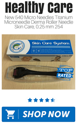 Healthy Care - New 540 Micro Needles Titanium Microneedle Derma Roller Needle Skin Care, 0.25 mm 254