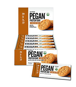 Pegan Protein Bar Gingersnap Cookie by Julian Bakery