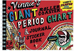 Vinnie’s Giant Rollercoaster Period Chart and Journal Sticker Book