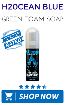 H2Ocean Blue Green Foam Soap
