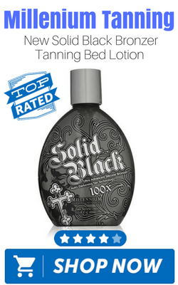 Millenium Tanning New Solid Black Bronzer Tanning Bed Lotion