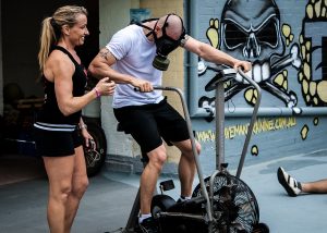 personal trainer at work