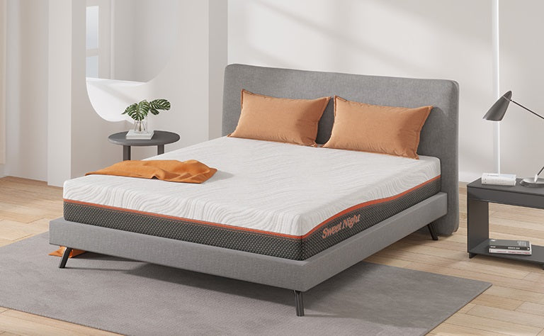 a nice king size bed setup